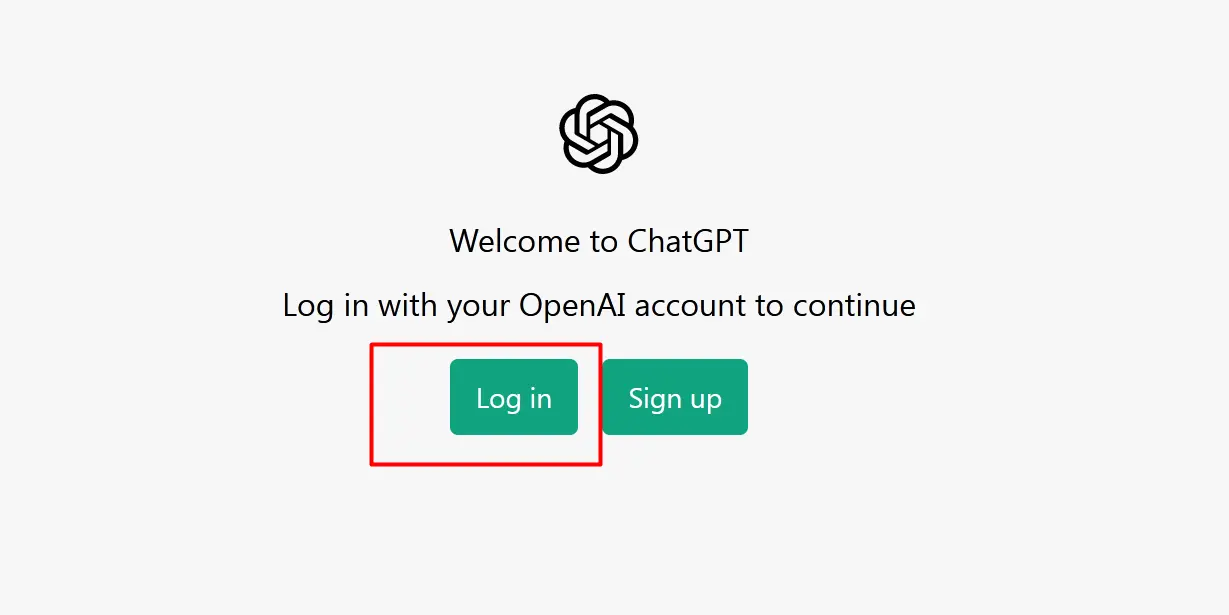 Chat GPT Login Website by OpenAI